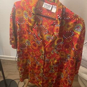 Chico's Design Vibrant Floral Shirt